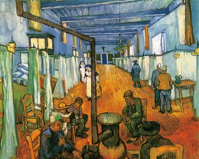 Produktbild von Vincent Van Gogh Kunstdruck Bild - Der Krankenhaussaal In Arles, 1889 (40 x 50 cm)