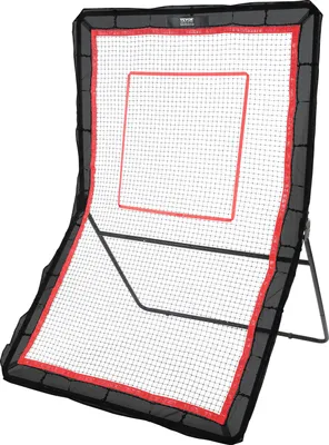 Produktbild von VEVOR Lacrosse-Rebounder für den Hinterhof, 1,5 x 2,1 m großes Volleyball-Rücksprungnetz, Pitchback-Throwback-Baseball-Softball-Return-Trainingsbildschirm, verstellbarer Winkel, Schießübungs-Trainingswand mit Zielscheibe