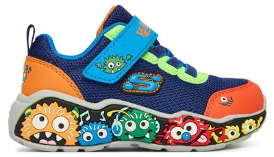 Immagine prodotto di Skechers WIP 407312N-NVMT in Navy & Blue Textile/ Lime & Red Synthetic/ Multi Trim color size 26