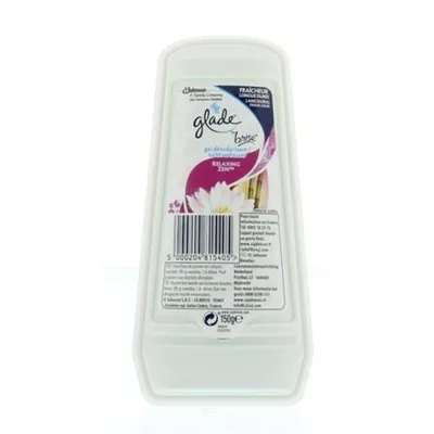 Produktbild von Glade by Brise Gel Relaxing Zen, Weiß, Kunststoff, Drinnen, Blumig, Fruchtig, 150 g