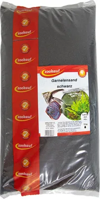 Produktbild von zookauf Garnelensand schwarz 0,4-0,8 mm 5 kg