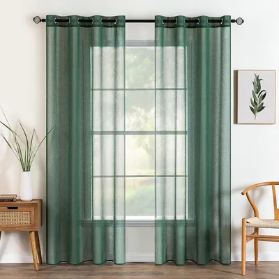 Productafbeelding van Transparante gordijnset, 2 stuks, 140x260 cm, geschikt voor de slaapkamer