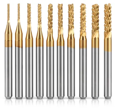 Hartmetall-Fräser-Set, 10 Stück, 1,0–3,0 mm, CNC-Rotationsfeilen