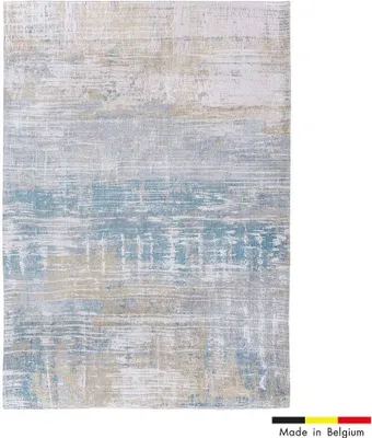 Image de Louis de Poortere Teppich 140 cm x 200 cm 8718 Atlantic Streaks Long Island Blue