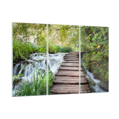 Produktbild von Bilder auf glas - Nationalpark Natur Kieselsteine - 105x70cm - Glasbilder - Wandbilder - Kunstdruck - zum Aufhängen bereit - Wanddekoration aus Glas - Glas Bilder - Wandbild auf Glas - GCE105x70-0355