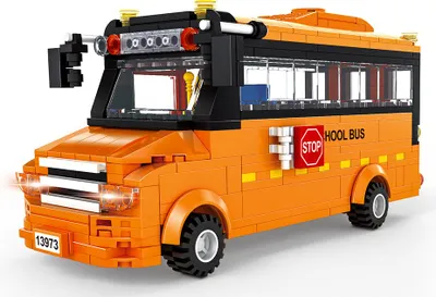 Produktbild von Wange 3973 – Schulbus, 367 Teile | Kompatible Bausätze