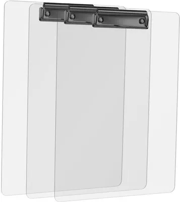 Productafbeelding van Famanu A4 Klembord met transparante acryloppervlakte - Set van 3 stuks