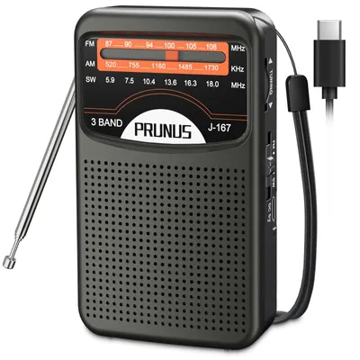 Obrázok produktu pre Malé rádio AM/SW/FM s dobíjateľnou batériou