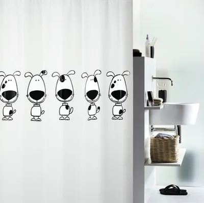 Produktbild von Duschvorhang spirella Beagle 180 x 200 cm