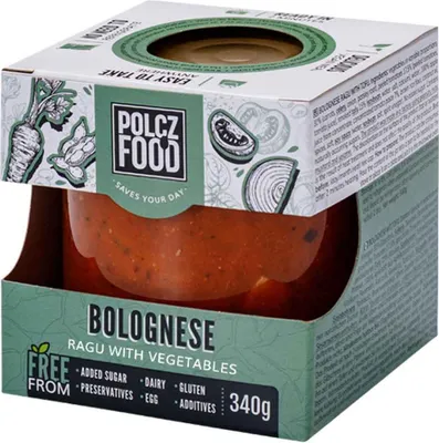Produktbild von Polcz Food Vegane Bolognese mit Gemüse 340g