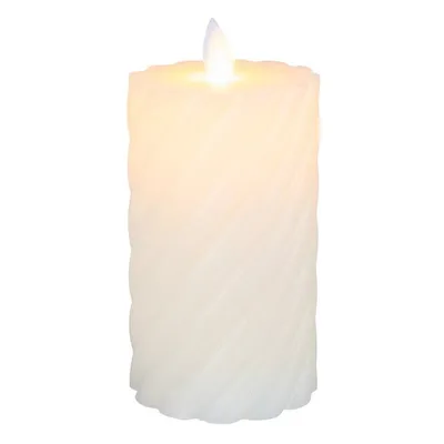 Obrázok produktu pre LED sviečka v dizajne vlny - sivá - cca 7,5 x 12,5 cm