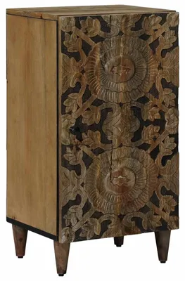 Produktbild von vidaXL Sideboard mit Speicher Braun 40 x 33,5 x 75 cm Massivholz Mango