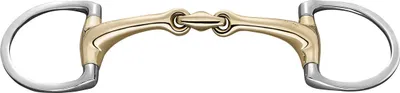 Produktbild von Sprenger DYNAMIC RS Gebiss 14mm Sensogan Olivenkopf doppelt gebrochen, flache Ringe , Größe Gebiss:125mm