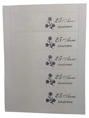 Produktbild von Silberhochzeit Kärtchen Gastgeschenk 25 Stück, Einladungskarten, Deko