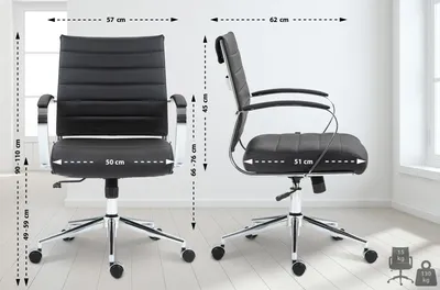Produktbild von Bürostuhl HLO-CP167 Echtleder  schwarz