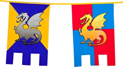 Produktbild von Boland 44000, Fahnenbanner, Polyester, Mehrfarbig, Abbildung, 300 mm, 6000 mm