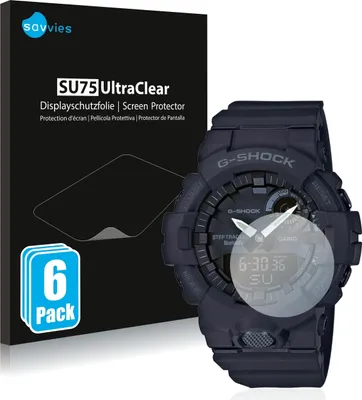 Produktbild von 6x Für Casio G-Shock GBA800 Schutzfolie Savvies Displayschutz Display Schutz Folie Klar Transparent