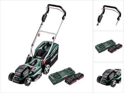 Zdjęcie produktu dla Metabo RM 36-18 LTX BL 36 Kosiarka akumulatorowa 36 V ( 2x 18 V ) LTX Brushless + 2x akumulator 4,0 Ah + podwójna ładowarka