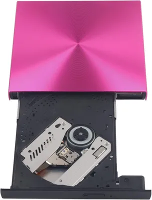 Obrázek produktu pro Přenosná vypalovačka CD/DVD z růžově zlatého hliníku, USB 3.0, externí mechanika pro notebooky
