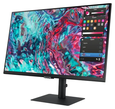 Produktbild von Samsung S80TB, 68,6 cm (27"), 3840 x 2160 Pixel, 4K Ultra HD, LED, 5 ms, Schwarz