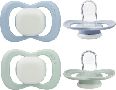 Obrázok produktu pre B.Box silikónový cumlík 0-6m 2 kusy Žiarivé nebo/šalvia