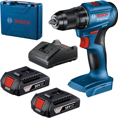 Zdjęcie produktu dla Bosch GSR 185-LI Wiertarko-wkrętarka akumulatorowa 18V 1900 obr/min