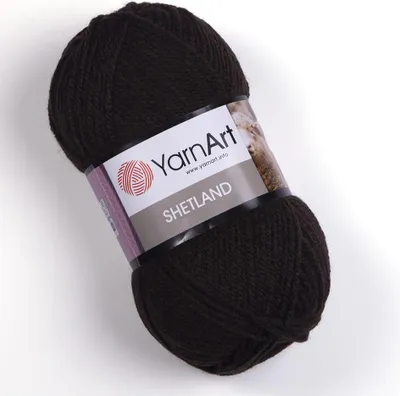 Obrázek produktu pro YarnArt Shetland příze 100 g / 300 m - barva 519 čokoládový melír - vlněná příze