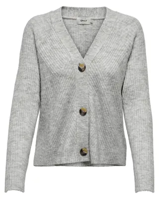 Productafbeelding van ALLEEN 15196734, Cardigan, Volwassenen, Vrouwelijk, Grijs, XS, Acryl, Elastaan, Polyester