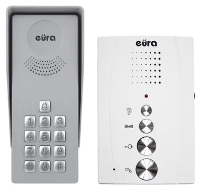 Produktbild von Türsprechanlage Gegensprechanlage Eura Adp-38A3 Entra Weiss, Freisprechstelle, K