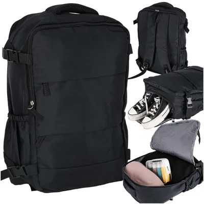 Produktbild von KIK KX2993 Reise-Rucksack, 45 x 30 cm, schwarz