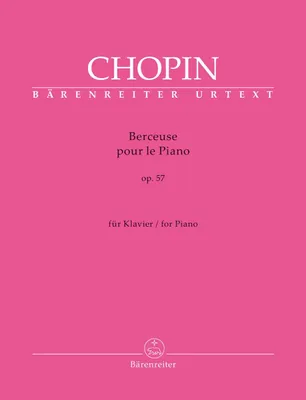 Produktbild von Berceuse für Klavier op. 57. Spielpartitur, Urtextausgabe. BÄRENREITER URTEXT