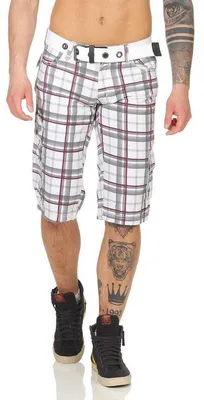 Produktbild von Herren Jungen Kurze Hosen Bermuda Shorts Karo mit Gürtel; Model 4-30