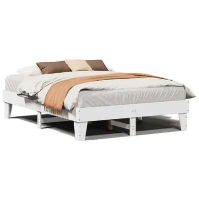 Obrázek produktu pro Postel bez matrace bílá 140 x 190 cm masivní borovice