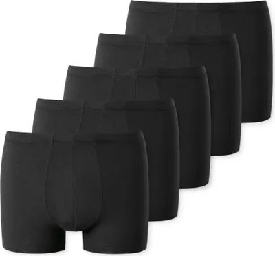 Produktbild von UNCOVER by SCHIESSER Herren Boxershorts, 5er Pack - Shorts, Single Jersey, einfarbig Schwarz XL