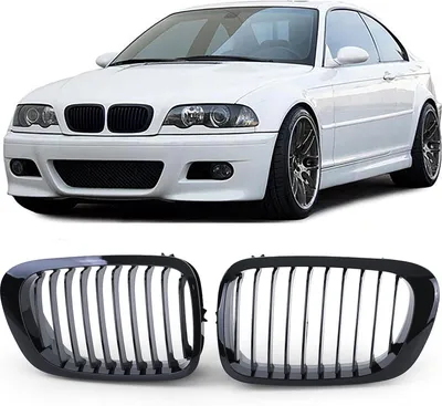 Produktbild von Sport Kühlergrill Performance Glanz passend für BMW 3er E46 Coupe Cabrio 99-03