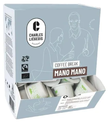 Produktbild von Kaffeekapseln geeignet für Nespresso® Charles Liégeois Mano Mano, 50 Stk.
