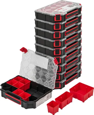Obrázek produktu pro 10x krabice na sortiment TAGER 195x284x60 krabice na sortiment krabice na třídění hor plastů