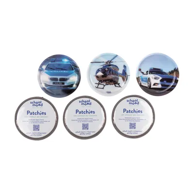 Produktbild von School-Mood 6er Patchy-Set Polizei