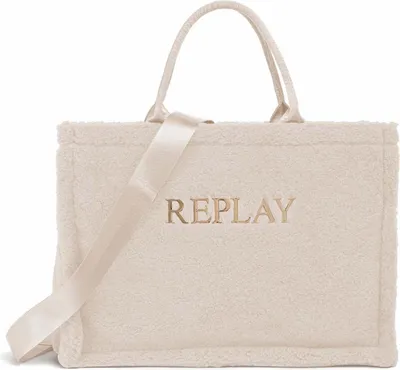 Produktbild von REPLAY Schultertasche Shopper Shoulder Bag Cream White creme