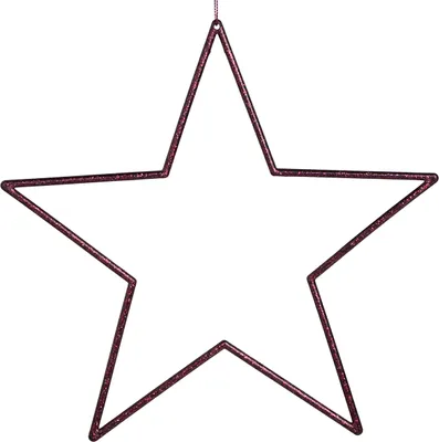Produktbild von Glitzernde Dekosterne zum Aufhängen für festliche Dekorationen, 6 Stück