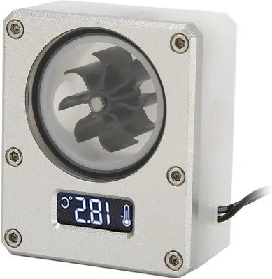 Obrázek produktu pro Průtokoměr vody G1-4, napájení 12 V, stříbrný LCD displej