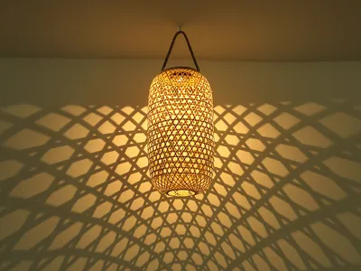 Produktbild von Globo Lighting Solarleuchte Bambus naturfarben, LED