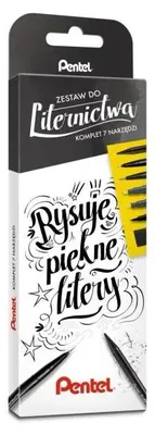 Zdjęcie produktu dla Zestaw do liternictwa nr - 7 - PENTEL