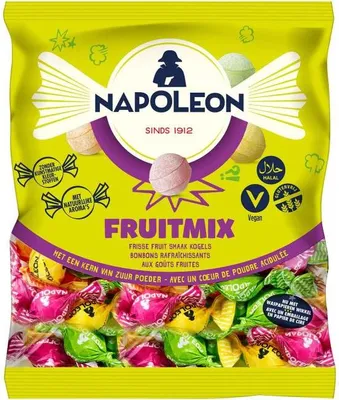 Image de Bonbons Napoléon Fruitmix sachet de 1000g (poudre de fruits-noyau)