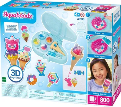 Productafbeelding van Aquabeads 35138, Creatieve set voor kinderen, vanaf 4 jaar, Kunststof, Meerdere kleuren, 1 stuk