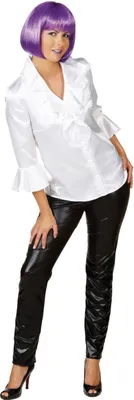 Produktbild von O9377-38 schwarz Damen Glanz Leggings Discohose Gr.38