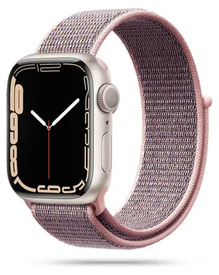 Image de Tech-Protect Nylon Apple Watch 6 / 7 / 8 / 9 / 10 / Se (40 / 41 / 42 Mm) Pink Sand