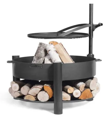 Ein Gartenmöbel.Zubehör_Sonstiges.Feuerschalen_Grills im Maß 60 x 110 x 60 aus Stahl. Farbe Schwarz
