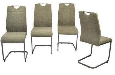 Produktbild von Schwingstuhl / Esszimmerstuhl, 4er-Set grün