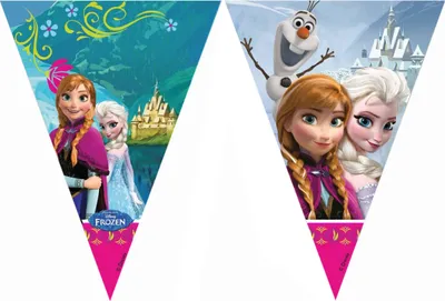 Produktbild von Disney Frozen Dreieckige Flagge Banner (9 Flaggen)